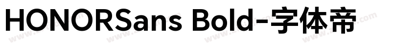 HONORSans Bold字体转换